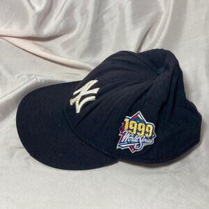 New York Yankees 1999 World Series New Era Fitted Hat Size 7 1/2 Wool